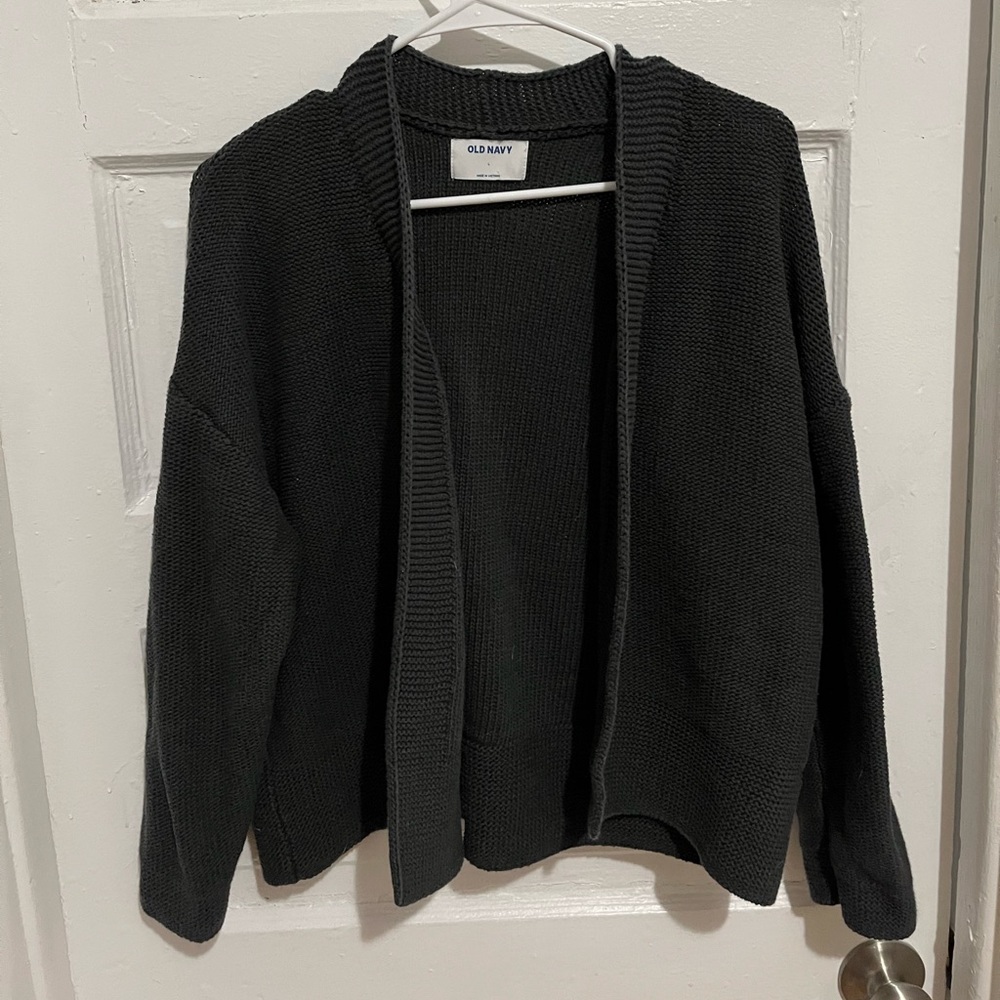 Old navy gray cardigan size L